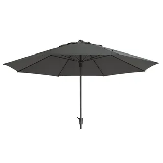 Madison TIMOR Sonnenschirm Kurbelschirm Gartenschirm  Ø400cm grau