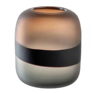 LEONARDO CORSO SABBIA Vase Zylinderförmige Vase Glas Braun, Grau