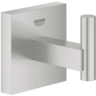 Grohe Start Cube - Bademantelhaken (verdeckte Befestigung, Material: Metall), supersteel, 40961DC0