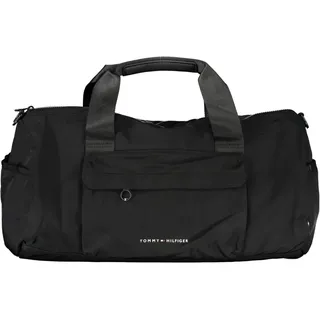 Schwarze Reisetasche für Herren aus recyceltem Polyester mit Logo - Schwarz