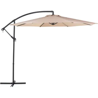 Beliani Ampelschirm Ø 300 cm Beige