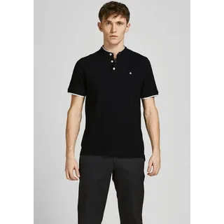 JACK & JONES Paulos Mao Kurzarm-poloshirt Black XL