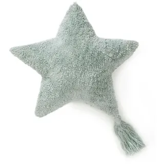 Kunstloft Kissen Stars Mint 45x45 cm , Grün , Textil , Freiform , 45x1 cm , Babymöbel & Kindermöbel, Babyzimmer, Kinderzimmer Deko
