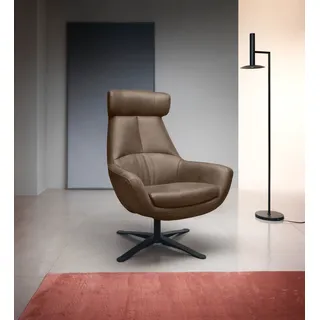 BETYPE Drehsessel »Be Organic High Back, Loungesessel, Hochlehnsessel«, in elegantem Design mit Drehfunktion, braun