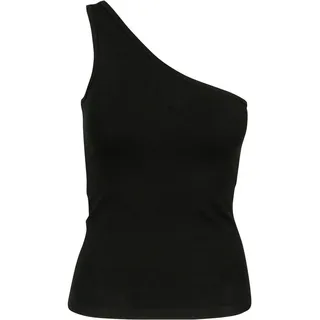 URBAN CLASSICS Ladies Asymmetric Top Schwarz, Größe M