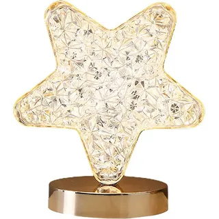 Verk 12311 Kristall-LED-Tischlampe, RGB, Stern - Gold