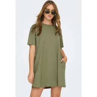 ONLY Minikleid "ONLMARA S/S POCKET DRESS JRS NOOS" Baumwolle, oversize, Rundhals, mermaid
