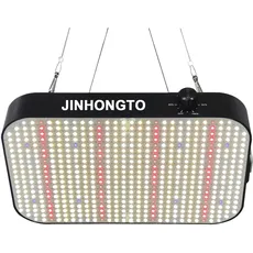 JINHONGTO Pflanzenlampe LED Vollspektrum 65Watt (600W Äquivalent), 588pcs LEDs, mit Dimm- und Daisy-Chain-Funktion, Pflanzenlicht für Zimmerpflanzen, Gemüse, Blumen