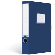 JOYLYJOME A4 Premium Archivbox,10 Verpackungen,Geeignet Zum Aufbewahren Von Dokumenten, Retro Farbe, Wasse Und StaubdichtA4 Premium Archivbox ,55mm,Tiefblau