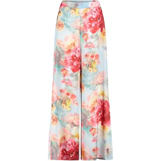 Marlene-Hose VERA MONT "Marlene-Hose mit Blumenprint", Damen, Gr. 36, EURO, rosa (blau, rosé), Obermaterial: 100% Polyester PES., Hosen Marlene-Hose