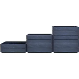 GARANTIA Hochbeet Ergo Vario 2 75 x 75 x 75 cm Grau