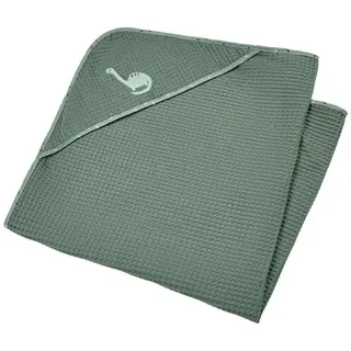 Sterntaler Babydecke "Babydecke mit Kapuze DINO Rexi", mattgrün