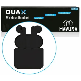 MAVURA QUAX Wireless Bluetooth Kopfhörer Kopfhörer Headset für Iphone Samsung schwarz