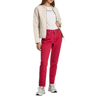 Pepe Jeans Damen Tapered Hw Pl204591 Jeans, Rot (Burnt Red), 31 W/32 L
