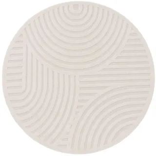 Paco Home »Livorno 674« rund 14 mm Höhe Uni-Farben, Scandi, Regenbogen, Hoch-Tief Effekt, Outdoor geeignet,