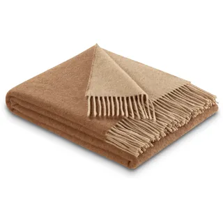 Biederlack Soft Impression im Doubleface-Look Kuscheldecke 150 x 200 cm Beige/Braun