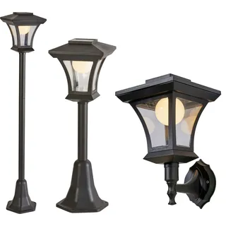 NORTHPOINT LED 3in1 Solar Gartenlaterne für Innen und Außen Dämmerungssensor 3000K 20lm IP44