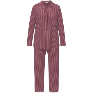 seidensticker Schlafanzug "Damen Pyjama Set lang", rot