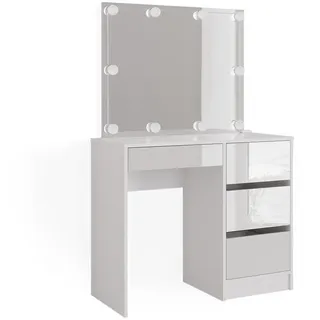Vicco Schminktisch Sherry Weiß 90 cm mit LED Beleuchtung