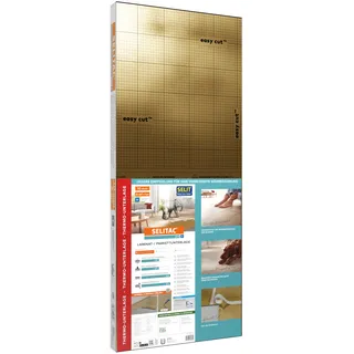 SELITAC pro+ 10 mm - 6m2 Verlegeunterlage/Trittschalldämmung | für Laminat-/Parkettböden | für mineral. Untergründe | als Platten inkl. Feuchteschutz | Hohe Dämmwirkung für mehr Energieeffizienz