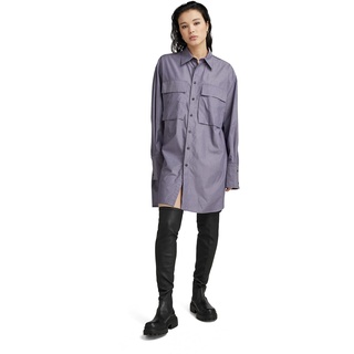 G-STAR RAW Damen Oversized BF Shirt Long Sleeve, Purpur (dk Grape D23582-C894-800), M