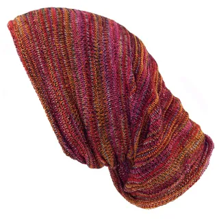 Magic Hairband, Dread Wrap, Schlauchschal, Mütze, Loopschal orange/rot | Elastischer Loop, vielseitig tragbar, Umfang 42 cm, Breite 60 cm, ideal für Frauen, aus Baumwolle und Elastan.