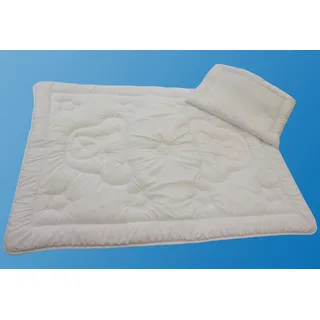 Dreams Steppbett + Kopfkissen »Teddybär« Praktisches Set für Babys und Kleinkinder, weiß