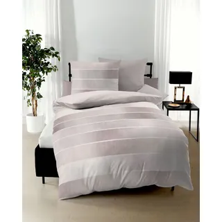 KAEPPEL TIMELESS Gestreift Rosé 155 x 220 cm + 2 x 80 x 80 cm