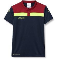 Bild von Offense 23 Polo Shirt Poloshirt, Marine/Bordeaux/Fluo gelb, XL