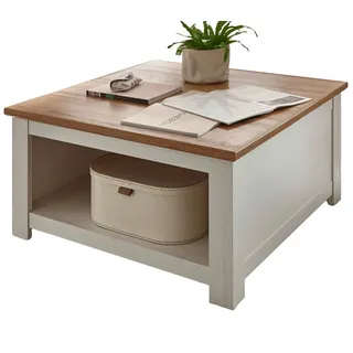furn.design Hemsby Weiß Pinie Eiche 95 x 50 x 95 cm