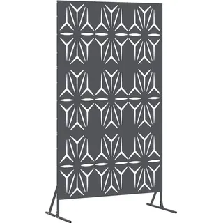 vidaXL Sichtschutz 100 x 50 x 180 cm Anthrazit Stahl