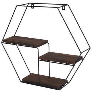 MCW Wandregal 49 x 43 x 11 cm Dunkelbraun