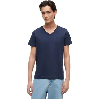 Tommy Hilfiger Tommy Jeans Original JERSEY V NECK Tee mit V-ausschnitt - Black iris), - 2XL