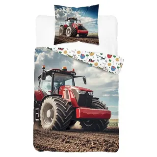 Bettwäsche, Baumwollbettwäsche für Kinder 140x200 5700a Traktor