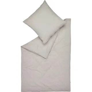 Esprit Flanell-Bettwäsche-Garnitur Cuno lightgrey Größe 135x200 cm + 80x80 cm - Hellgrau