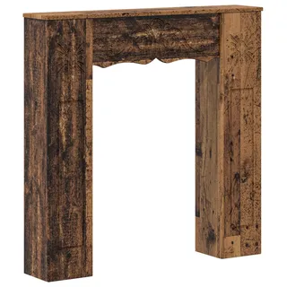 vidaXL Kaminumrandung Altholz 102 x 20 x 102 cm Holzwerkstoff - Braun