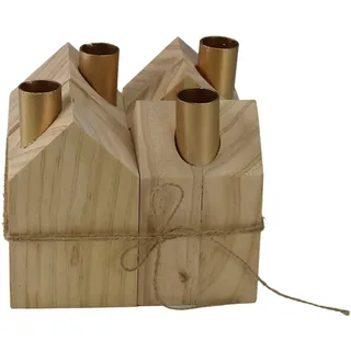 AM Design Adventsleuchter »Weihnachtsdeko« Kerzenhalter, aus Holz, Höhe ca. 13,5 cm, braun