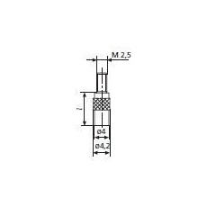 Mahr 4360109 903H Flachkontakt für Marcator-Blinker, Länge 50 mm