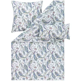 Estella Bettwäsche , Multicolor , Textil , Paisley , 135x200 cm , pflegeleicht, atmungsaktiv, hautfreundlich, weiche und anschmiegsame Oberfläche , Heimtextilien, Bettwäsche & Leintücher, Bettwäsche, Satin-Bettwäsche