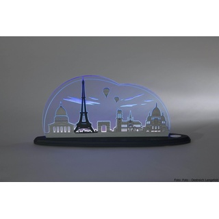 Motivleuchte Paris Länge ca 47cm NEU Schwibbogen Lichterbogen LED Frankreich Eif