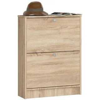 akord furniture factory Schuhkipper 60 x 80 x 20 cm Sonoma-Eiche / braun