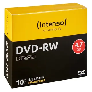 Intenso DVD-RW 4,7 GB wiederbeschreibbar, 10 x), Optischer Datenträger