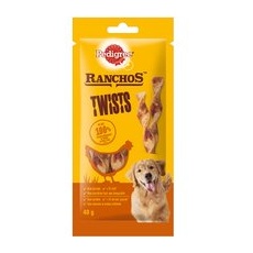 40g Pui Ranchos Twists Pedigree Snackuri câini