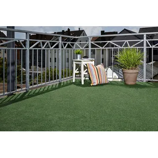 andiamo Kunstrasen Rasenteppich Balkon Terasse Vlies Komfort 250 x 400 cm grün. Weitere Farben und Größen verfügbar