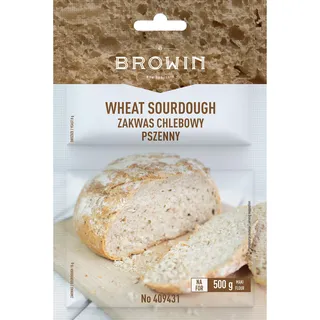 BROWIN BROWIN® Natürlicher Sauerteigpulver trocken 409431 | Weizensauerteig mit Hefe und Malz | Ideale Grundlage für selbstgebackenes Brot - Ihr Geheimnis für aromatisches, hausgemachtes Brotgenuss