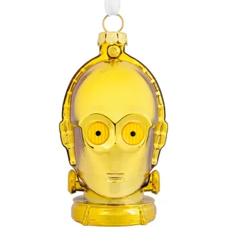 hallmark C-3PO Glas Ornament Star Wars Baumschmuck Glas Hängende Ornament Weihnachten Hängende Ornament Geschenke für Weihnachten