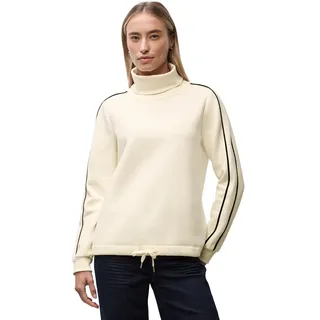Street One Damen 3017132 Sweatshirt mit Stehkragen, Soft beige, 42