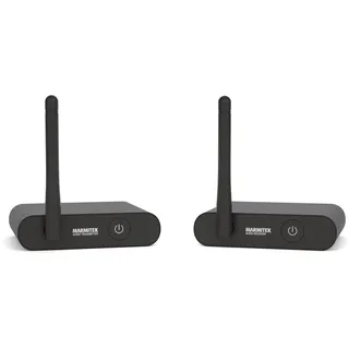 MARMITEK Subwoofer Anywhere 640 - Subwoofer kabellos per LFE/Line - Digital störungsfrei, vergoldete RCA, Auto-Standby - USB-C