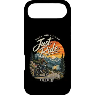 Hülle für iPhone Air Just Ride Vintage Adventure Motorrad Berg Design