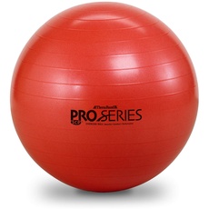 Theraband Gymnastikball Professional Series Stabilitätsball für verbesserte Körperhaltung, Balance, Yoga, Pilates, Rumpfstärke, Einheitsgröße, rot, 55 cm